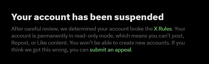 suspended